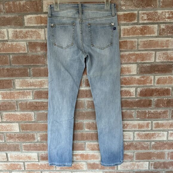 Pilcro by Anthropologie Distressed Slim Boyfriend Crop Jeans Size 26 - Picture 4 of 8